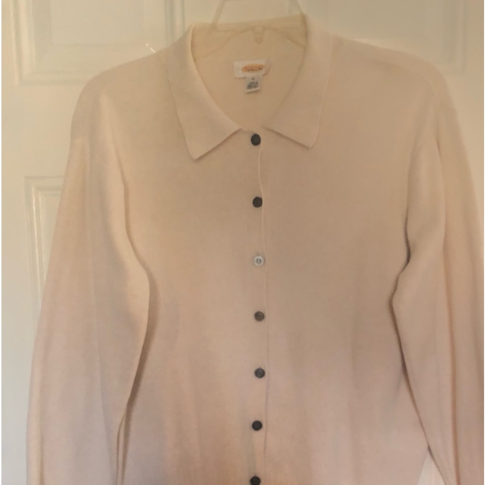Talbots CreamColor XL Cardigan Sweater .